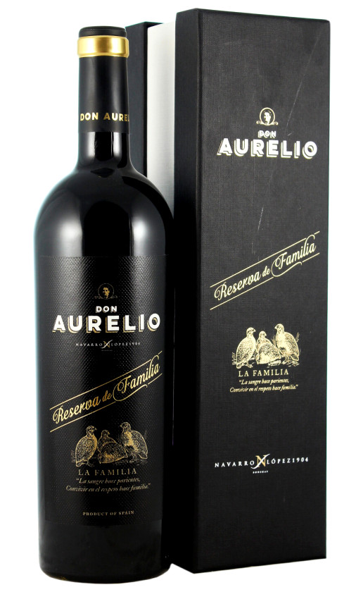 Wine Don Aurelio Reserva De Familia Valdepenas Gift Box