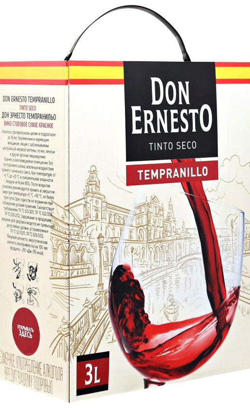 Wine Don Ernesto Tempranillo Bag In Box
