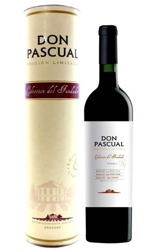 Don Pascual Coleccion del Fundador Shiraz-Pinot Noir in tube