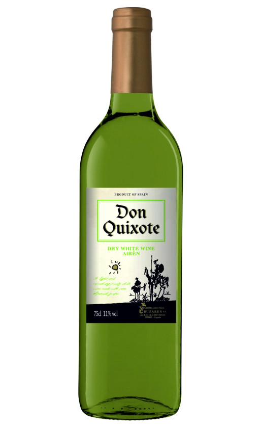 Wine Don Quixote White Dry Vino De Mesa Vdm
