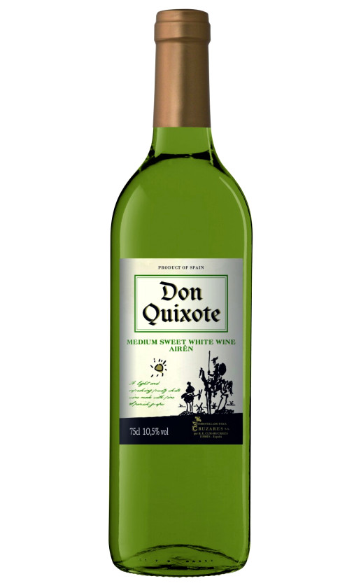 Wine Don Quixote White Medium Sweet Vino De Mesa Vdm