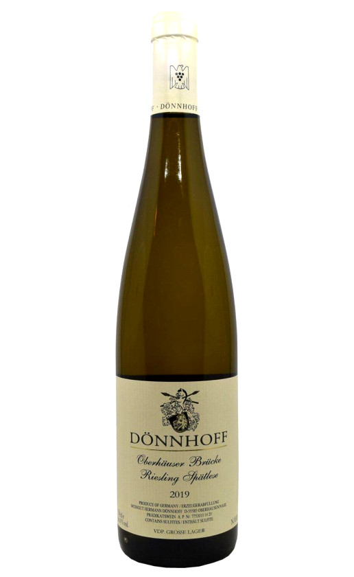 Wine Donnhoff Riesling Spatlese Oberhauser Brucke 2019