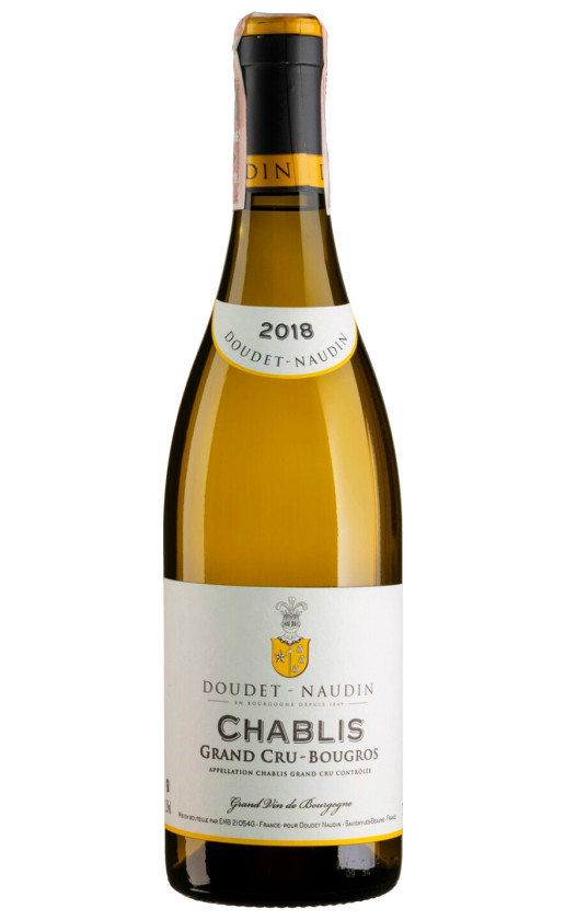 Wine Doudet Naudin Chablis Grand Cru Bougros 2018