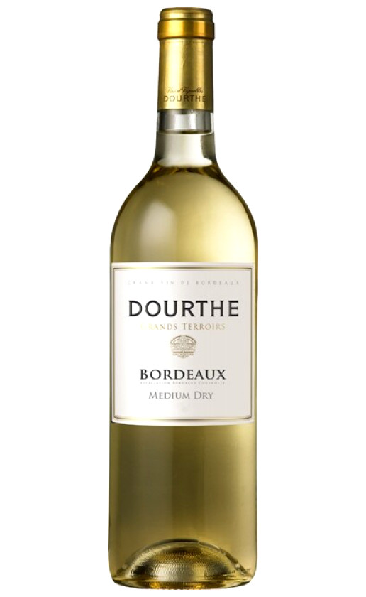 Вино Dourthe Grands Terroirs Bordeaux Blanc Medium Dry 2018