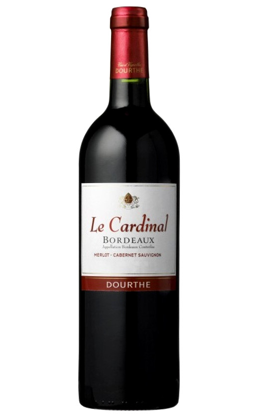 Wine Dourthe Le Cardinal Merlot Cabernet Sauvignon Bordeaux