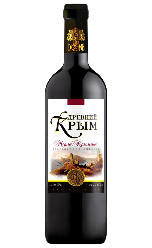 Wine Drevnii Krym Merlo Krymskoe