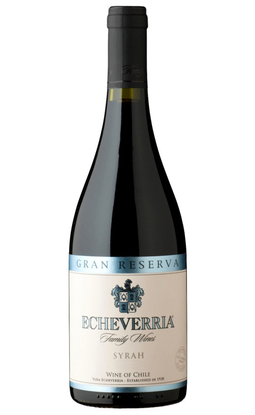 Wine Echeverria Syrah Gran Reserva 2017