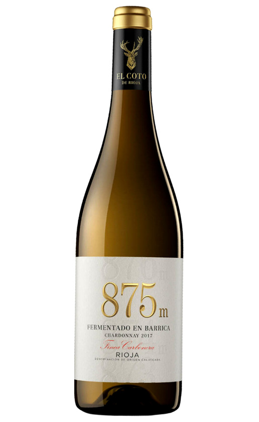 Вино El Coto 875m Finca Carbonera Chardonnay Rioja 2017