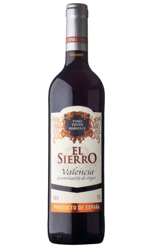 Wine El Sierro Tinto Semidulce Valencia