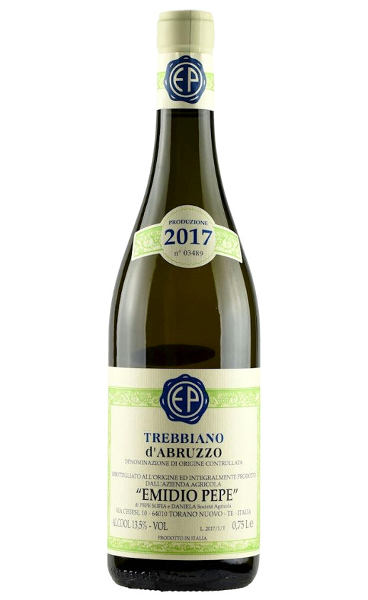 Вино Emidio Pepe Trebbiano d'Abruzzo 2017