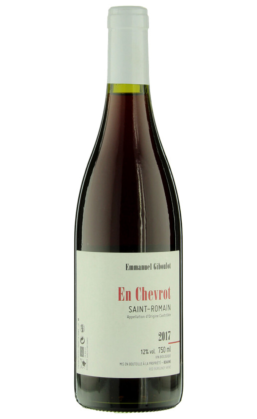 Wine Emmanuel Giboulot En Chevrot Rouge Saint Romain 2017