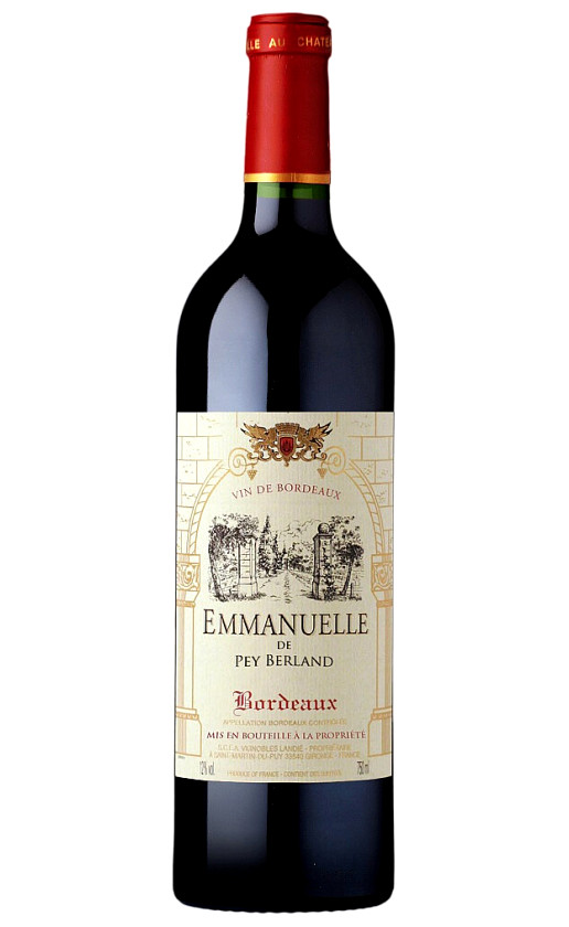 Wine Emmanuelle De Pey Berland Bordeaux 2016