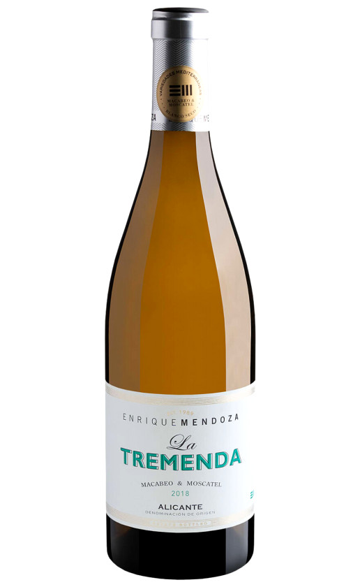 Wine Enrique Mendoza La Tremenda Macabeo Moscatel Alicante 2018