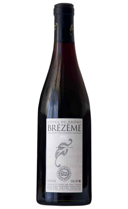 Wine Eric Texier Brezeme Cotes Du Rhone 2010