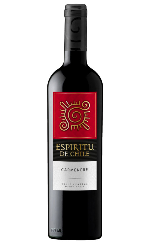 Wine Espiritu De Chile Carmenere Semi Dry Valle Central