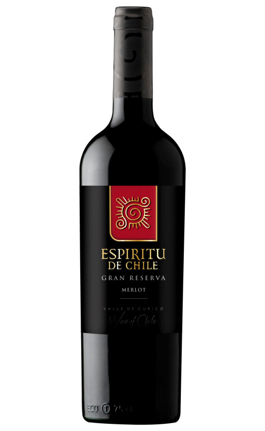 Wine Espiritu De Chile Merlot Gran Reserva Curico Valley