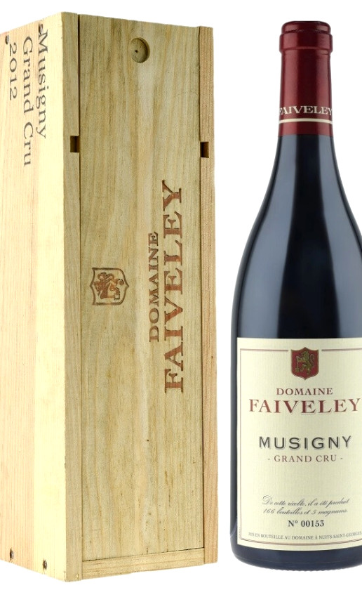 Вино Faiveley Musigny Grand Cru 2016 wooden box