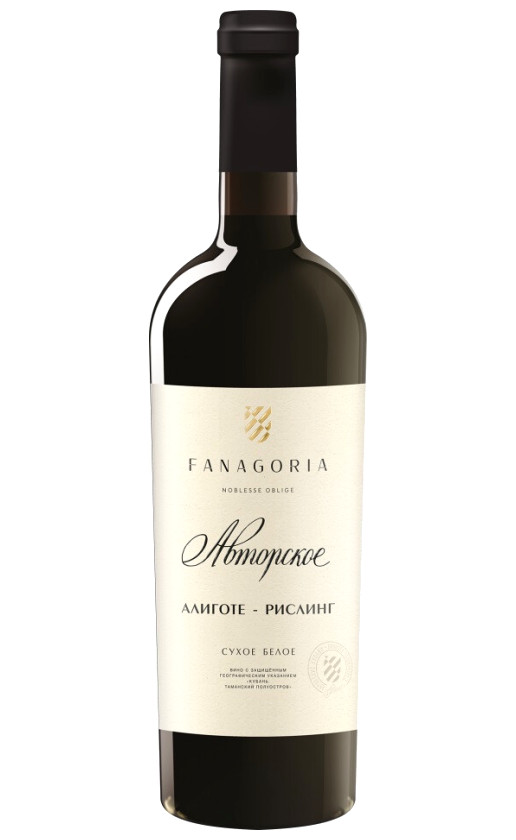 Wine Fanagoriya Avtorskoe Aligote Risling