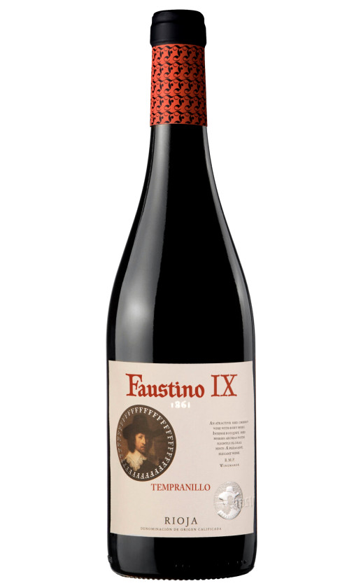 Wine Faustino Ix Tempranillo Rioja 2015