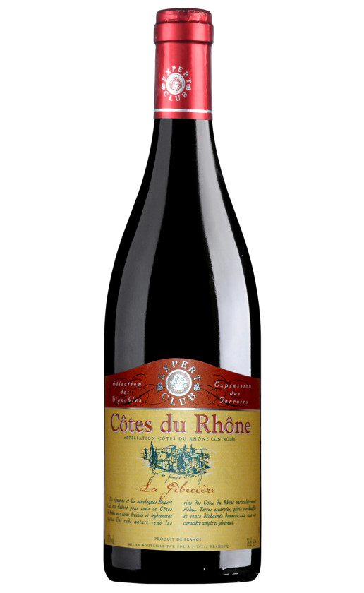 Wine Fdl Expert Club Cotes Du Rhone Rouge