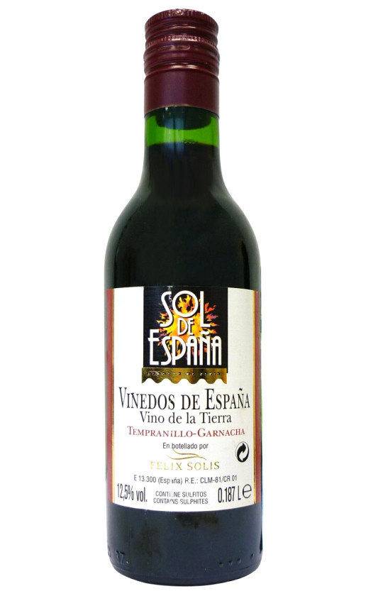 Wine Felix Solis Sol De Espana Tinto