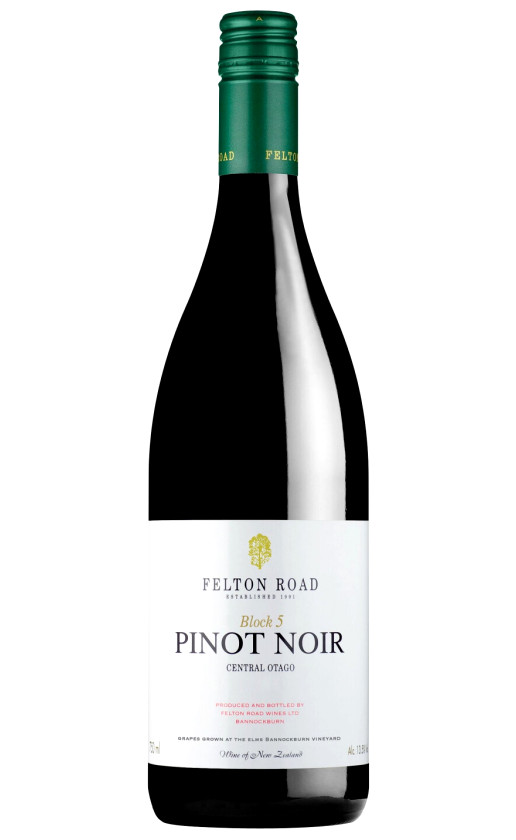 Вино Felton Road Block 5 Pinot Noir 2019