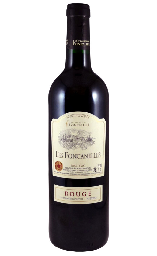 Wine Foncalieu Les Foncanelles Rouge Pays Doc 2015