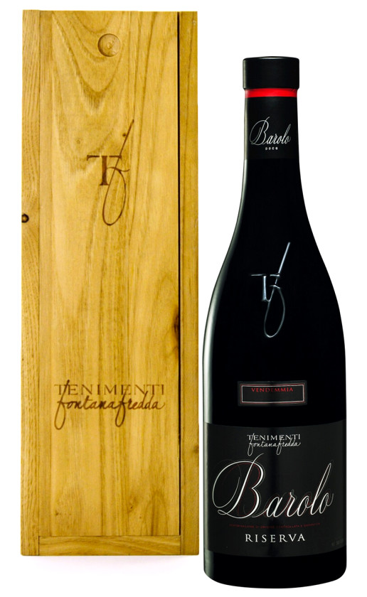 Wine Fontanafredda Barolo Riserva 2000 Wooden Box