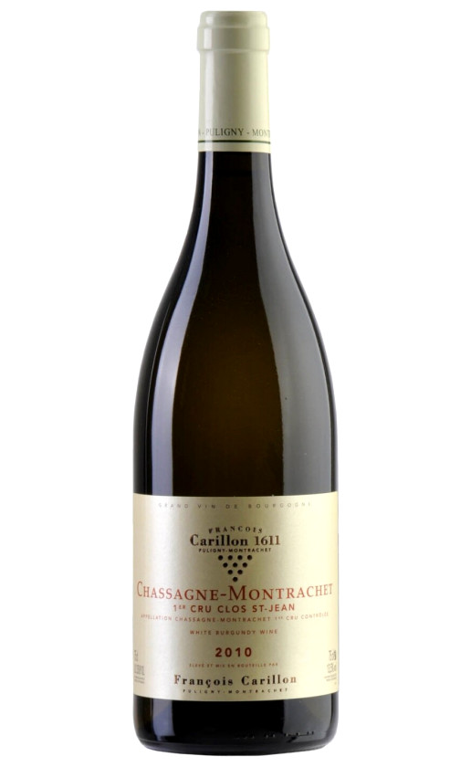 Вино Francois Carillon Chassagne-Montrachet 1er Cru Clos St-Jean 2010