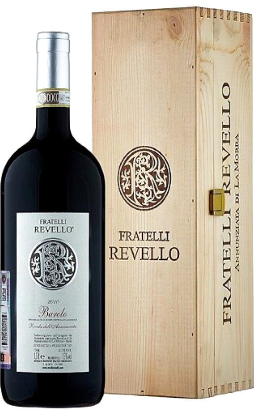 Wine Fratelli Revello Rocche Dellannunziata Barolo 2010 Wooden Box
