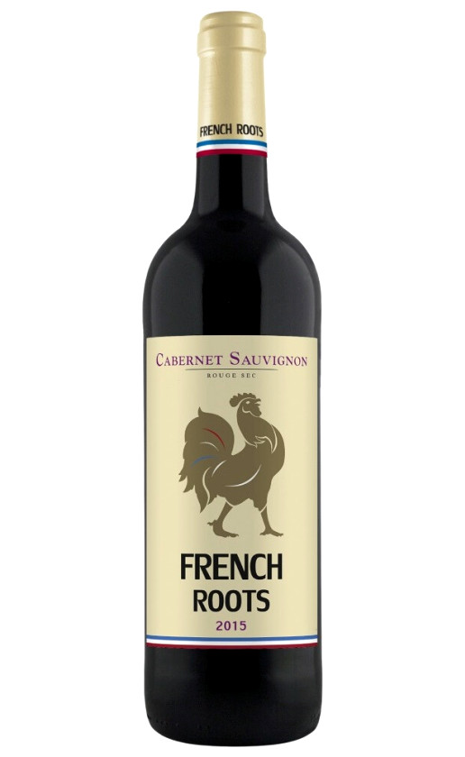 Wine French Roots Cabernet Sauvignon Vin De Pays Doc 2015