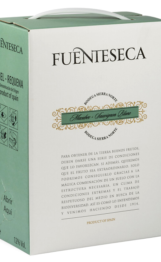Wine Fuenteseca Macabeo Sauvignon Blanc Utiel Requena Bag In Box