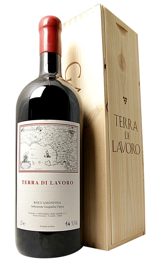 Вино Galardi Terra di Lavoro Roccamonfina 2013 wooden box