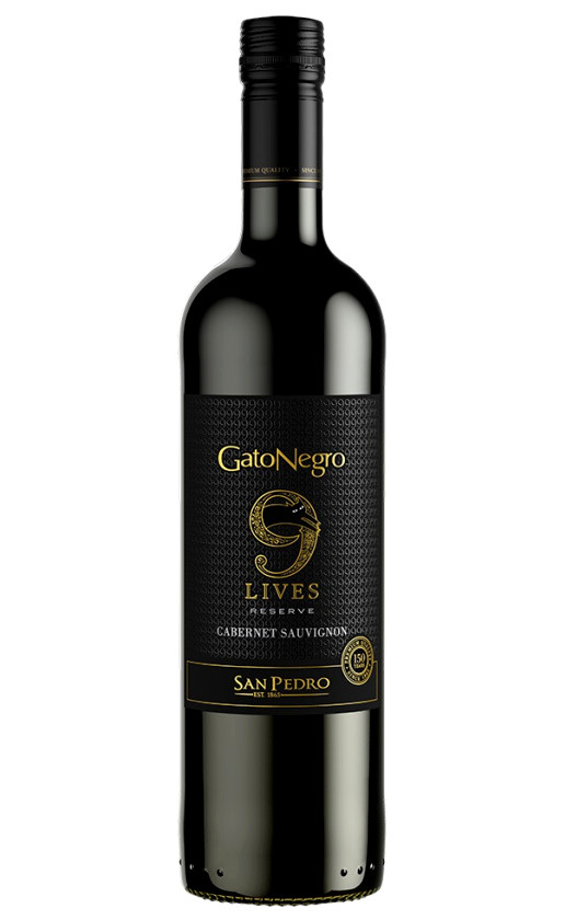 Вино Gato Negro 9 Lives Reserve Cabernet Sauvignon 2019