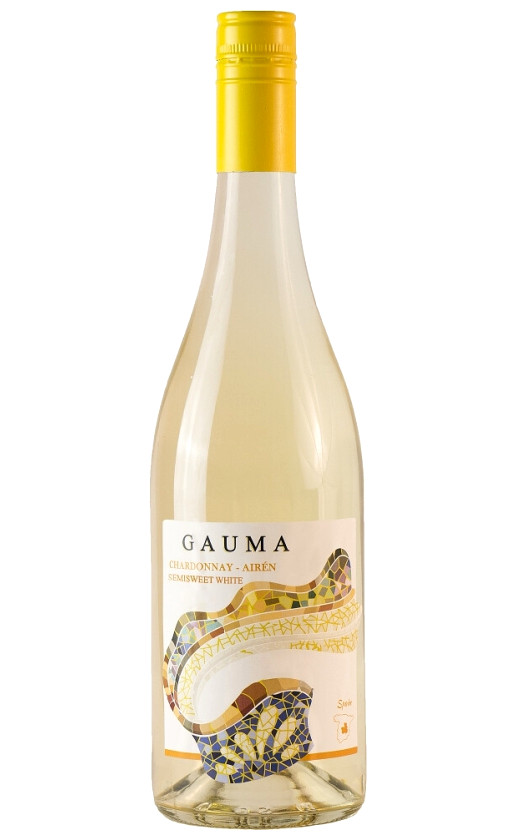 Wine Gauma Chardonnay Airen Semisweet White Tierra De Castilla