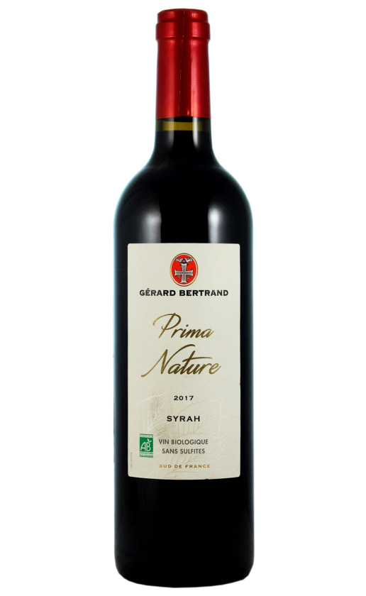 Wine Gerard Bertrand Prima Nature Syrah 2017