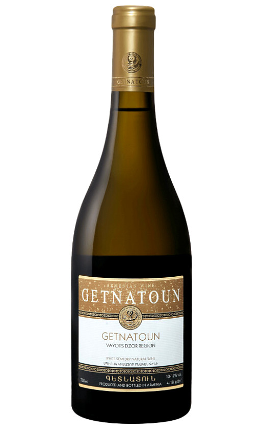 Wine Getnatoun Getnatoun White Semi Dry Vayots Dzor