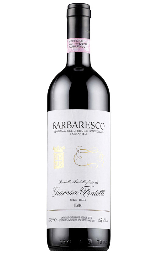 Вино Giacosa Fratelli Barbaresco 2015