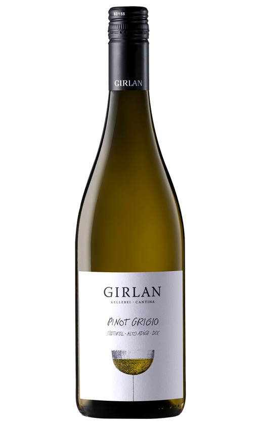 Вино Girlan Pinot Grigio Sudtirol Alto Adige 2020