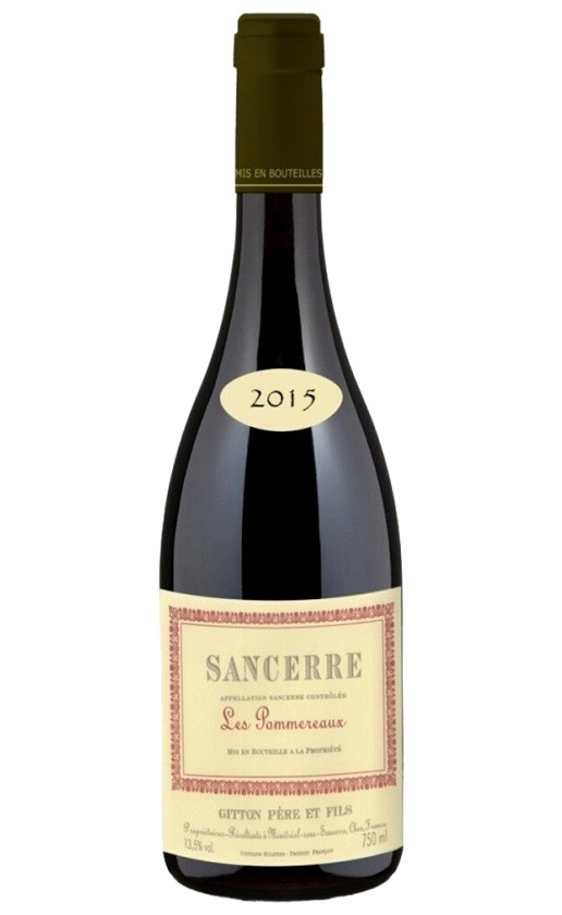 Wine Gitton Pere Fils Les Pommereaux Sancerre 2015