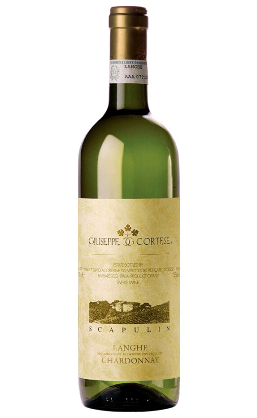 Wine Giuseppe Cortese Scapulin Chardonnay Langhe 2016