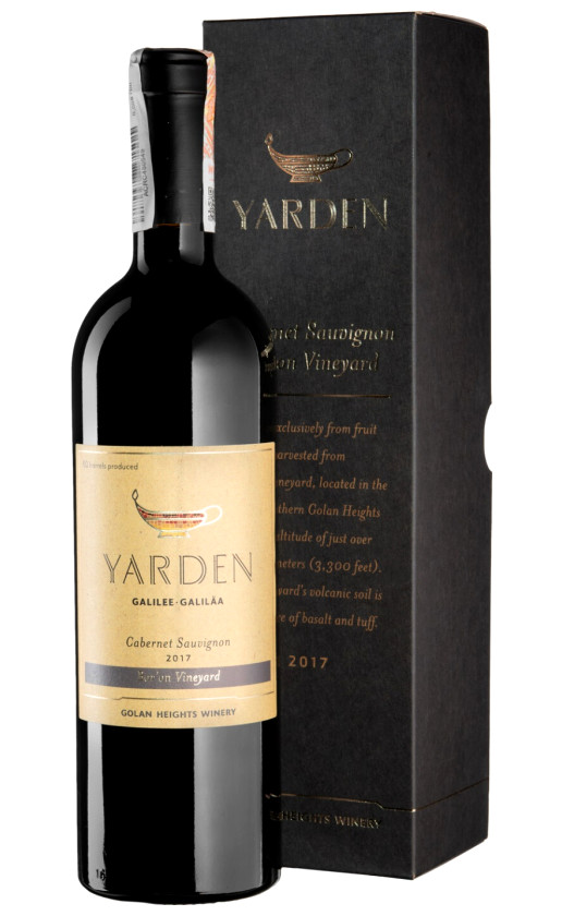 Вино Golan Heights Yarden Bar'on Vineyard Cabernet Sauvignon 2017 gift box