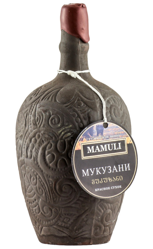 Wine Graneli Mamuli Mukuzani 2014 Ceramic Bottle