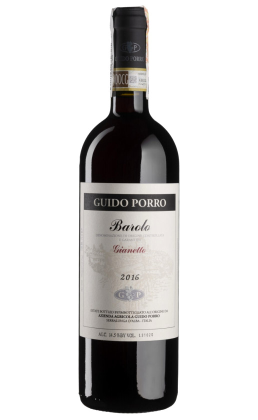 Wine Guido Porro Barolo Gianetto 2016