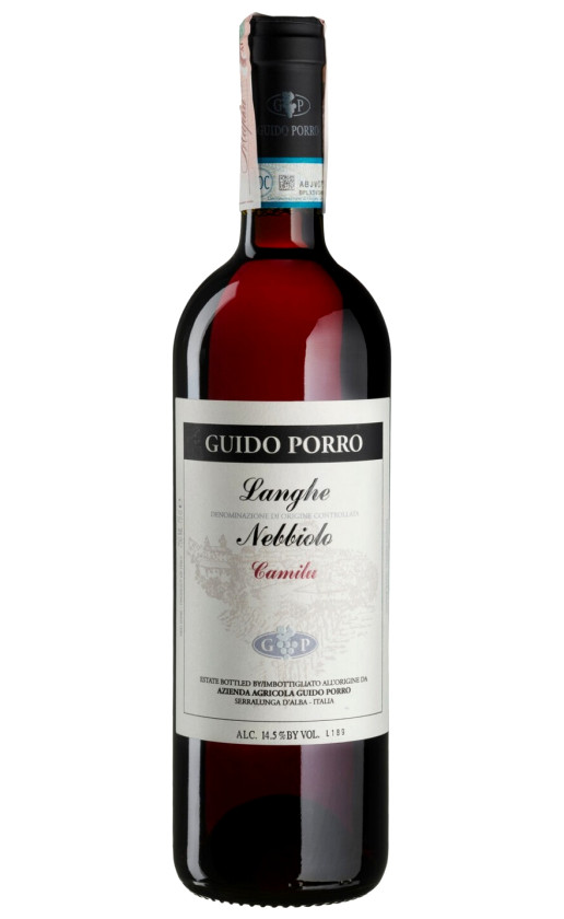Wine Guido Porro Camilu Langhe Nebbiolo