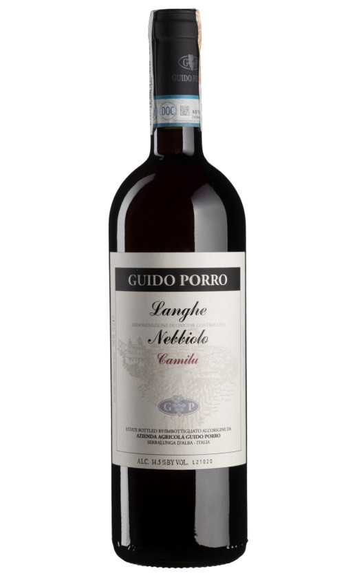 Wine Guido Porro Nebbiolo Camilu Langhe
