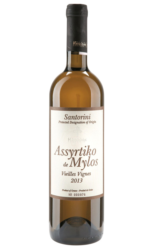 Hatzidakis Winery Assyrtiko de Mylos 2014