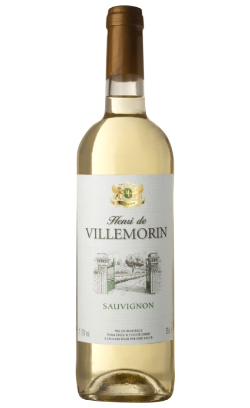 Wine Henri De Villemorin Sauvignon Blanc Val De Loire 2018