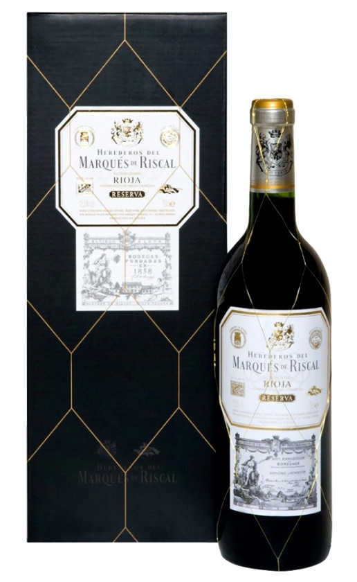 Вино Herederos del Marques de Riscal Reserva Rioja 2014 gift box