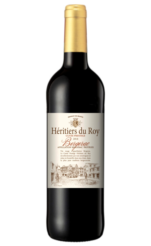 Wine Heritiers Du Roy Cuvee Prestige Rouge Bergerac 2018